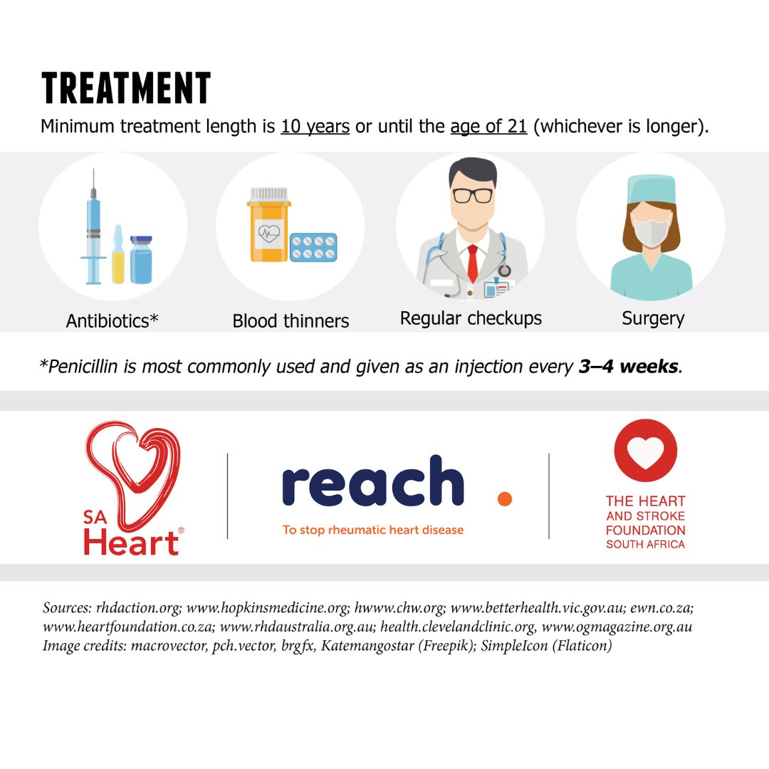 SAHeartStroke's tweet photo. RHD requires life-long medication, medical surveillance and often heart valve replacement surgery. However, rheumatic fever can be completely prevented by the oldest antibiotic available, namely, penicillin!
@ChildrensHeart1
#RheumaticHeartDiseaase #RheumaticFeverWeek https://t.co/E7SgVaRza7
