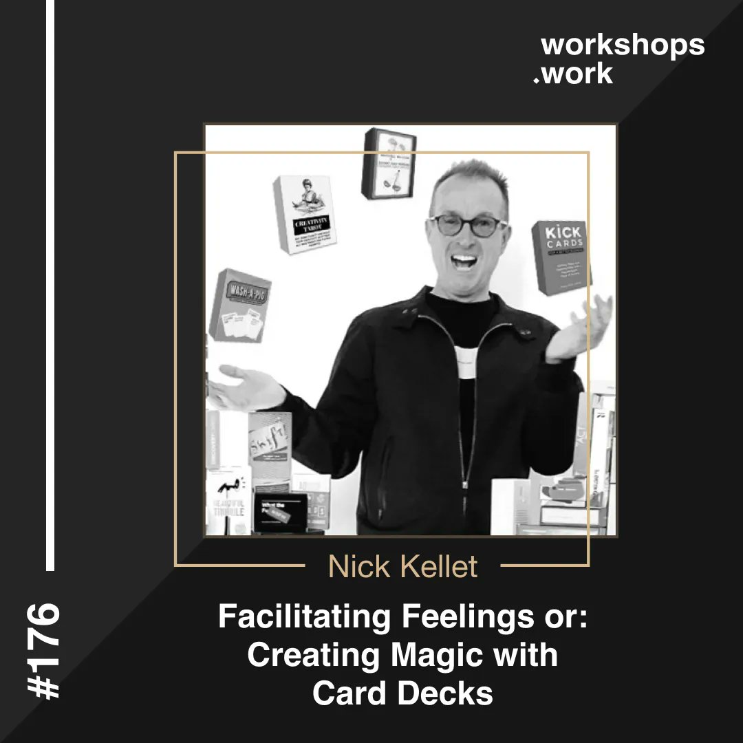 Card decks are not just ice melters or energisers.

They can help us understand our (and others’) emotions, explore creatively, and find a bit more magic in our workshops. <a href="/NickKellet/">Nick Kellet</a> explains it better than I ever could!

🎧 Enjoy episode 176 with Nick: buff.ly/3vxmlue