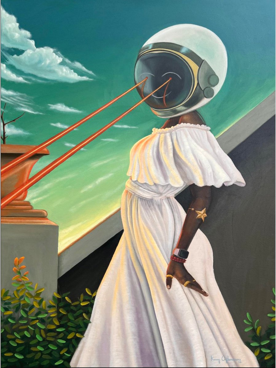 We are pleased to present in our Los Angeles space - “Present Minded” a group exhibition featuring works from contemporary African artists: Ameh Egwuh, Kenny Maro, Sabrina Coleman-Pinheiro, &amp; Sedireng Mothibatsela.

-Kenny Maro, STAR GIRL I (The tears within), oil on canvas, 2022