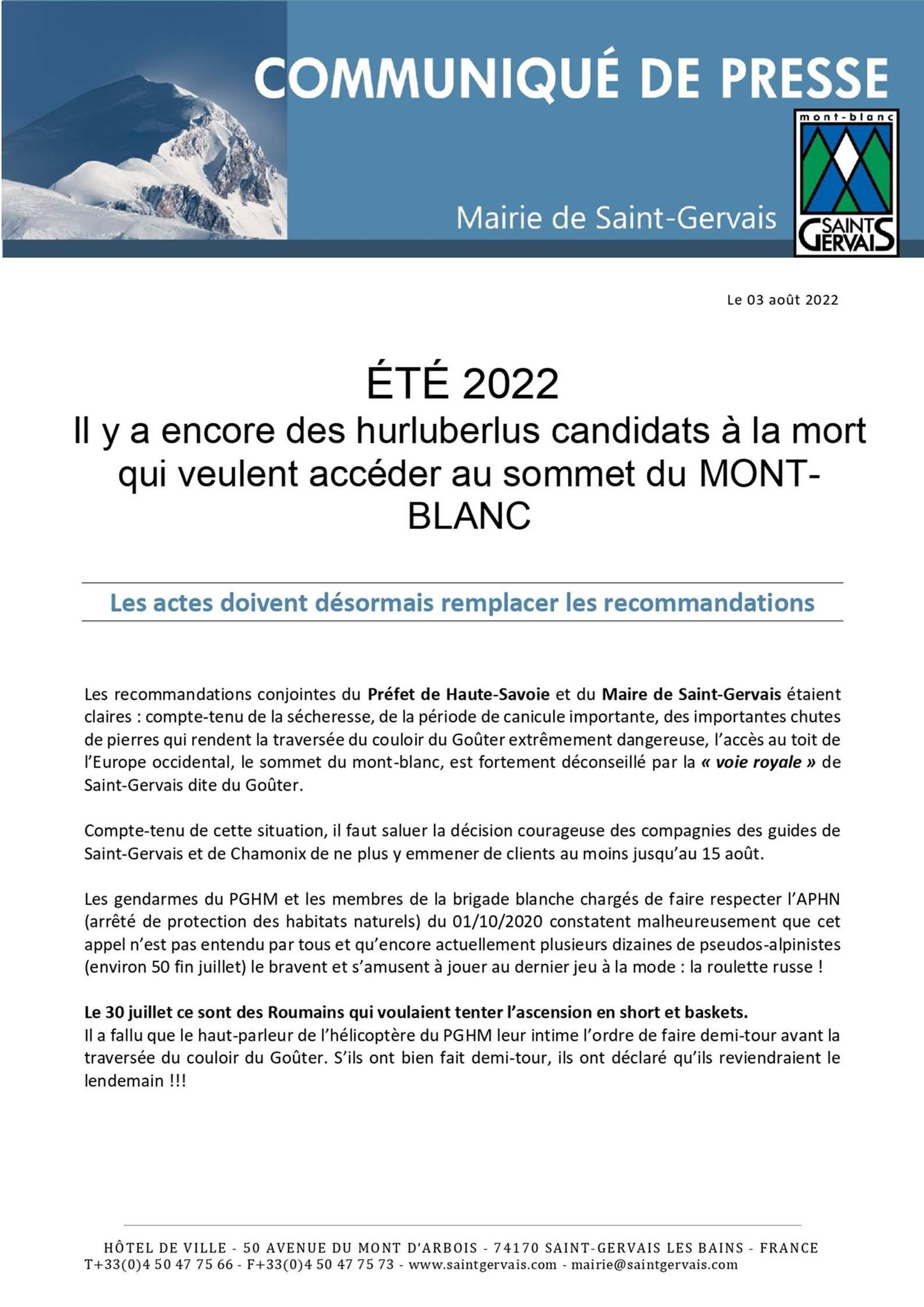Jean-Marc PEILLEX on X: #saintgervais #montblanc