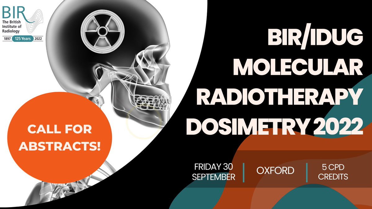 5 days left! You have 5 days left to refine and submit your abstracts for the ‘BIR/IDUG molecular radiotherapy dosimetry’ event! Check out our website bit.ly/BIRIDUG22 to find out more and submit online! Deadline for submissions: 31 August <a href="/idug_uk/">IDUG UK</a>