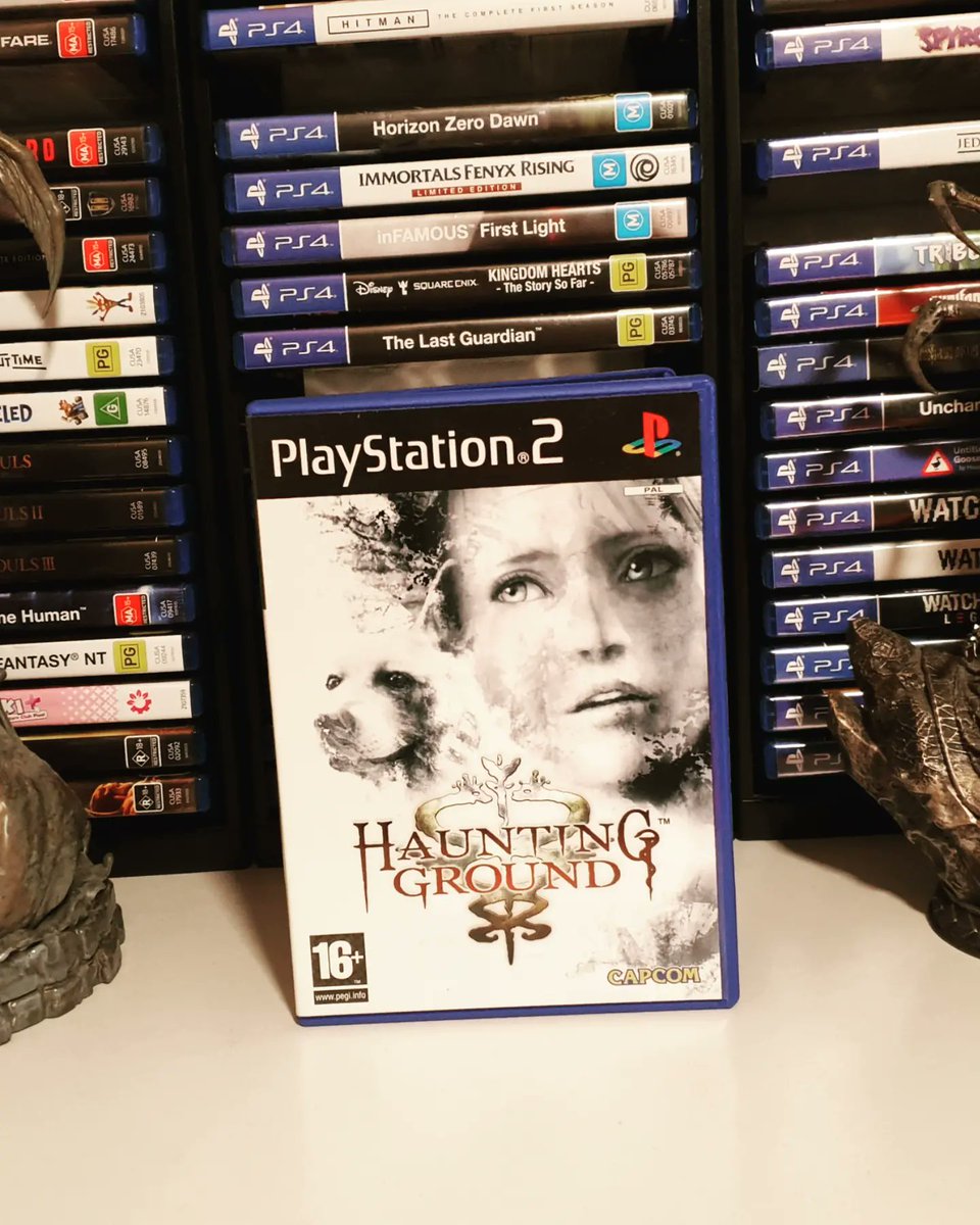 VarienGamesYT's tweet photo. Finally added this pricey, rare horror game to the collection ���
Not an easy game to find or afford. 
Haunting Ground, a hidden gem game that capcom fans should add to the collection.
#HauntingGround
#Capcom #raregames #ps2 #videogames #horrorgame #variengaming #gaming https://t.co/XlHMx3BLLL