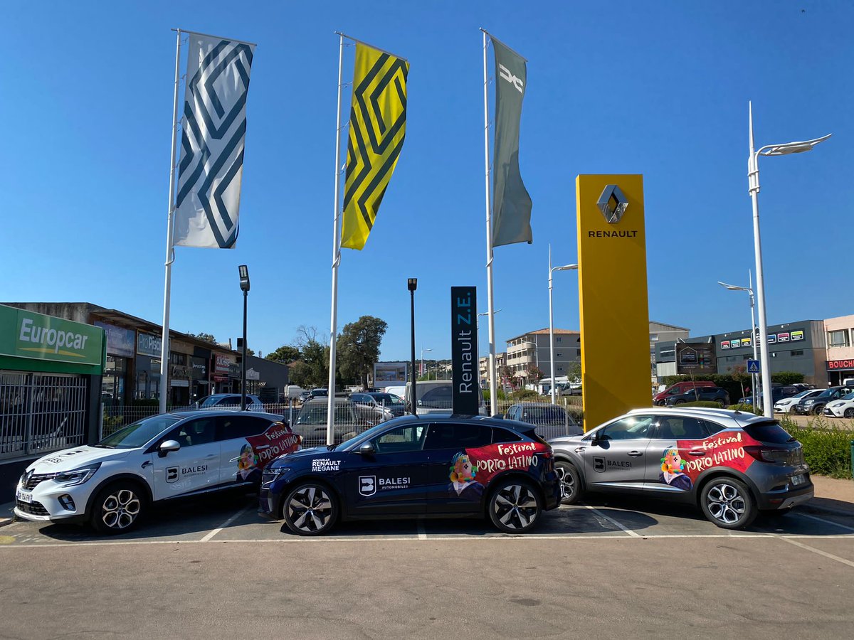 [Partenaires]🤝
Et voici nos véhicules aux couleurs du festival🎉
Un grand merci à notre partenaire Renault Balesi Automobiles !

Vous venez ?
↦ bit.ly/Billetterie-Po…