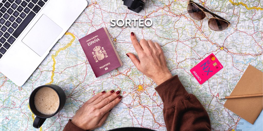 SomosABANCA's tweet photo. ¡SORTEO! Este es el verano de los viajes 🛫​ y si no andas ya por ahí, seguro que tienes un destino en mente para viajar con tus amigos y tu #tarjetaTúNX 🌍💳​.  Síguenos y haz RT y participa en el sorteo de una #tarjetaregalo ABANCA de 50€. 

BBLL: https://t.co/QBjiHR65dH https://t.co/ASN7XujYnE