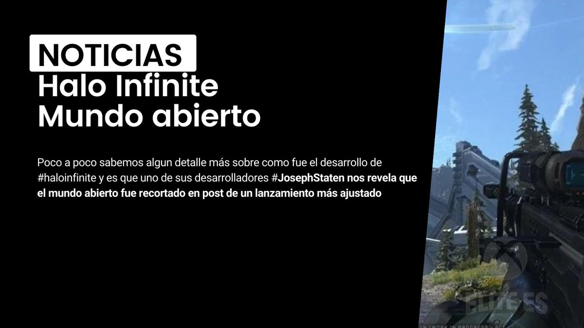 diegoaceon's tweet photo. Poco a poco sabemos algún detalle más sobre como fue el desarrollo de #haloinfinite y es que uno de sus desarrolladores #JosephStaten nos revela que el mundo abierto fue recortado en post de un lanzamiento más ajustado

https://t.co/cN9vY2WOOq https://t.co/V2UfdKCx5K