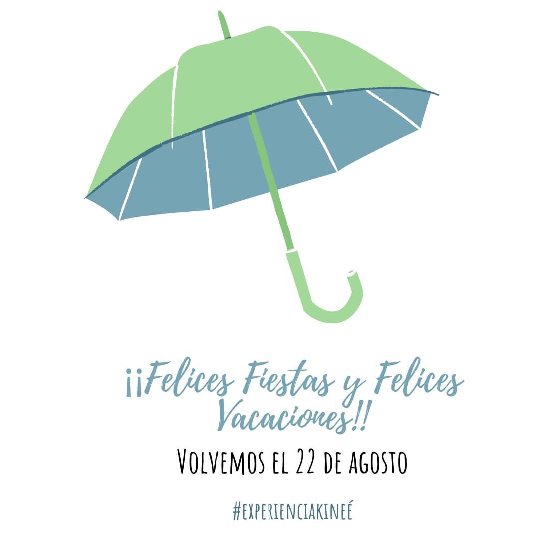 ¡¡Felices Fiestas y Felices Vacaciones!! De fiesta o de reposo os deseamos unos días estupendos de descanso y desconexión, nosotr@s vamos también a cargar pilas y volvemos el 22 de agosto con más salud y bienestar #osesperamos #fiestasdelablanca #experienciakineé #vitoria