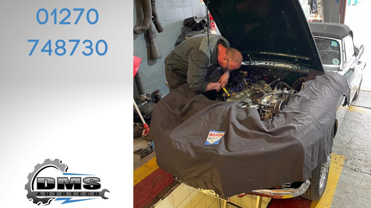 DmsAutotech's tweet photo. This is Dave working on a classic MG.
The covers he uses are wing protectors, this type was designed by Dave himself, to save the paintwork on the vehicle.
We treat your car, as we would our own #protector #wing #repairs #mastertechnician #classiccar #MG #cheshire #churchlawton https://t.co/1hkVT4xQjY