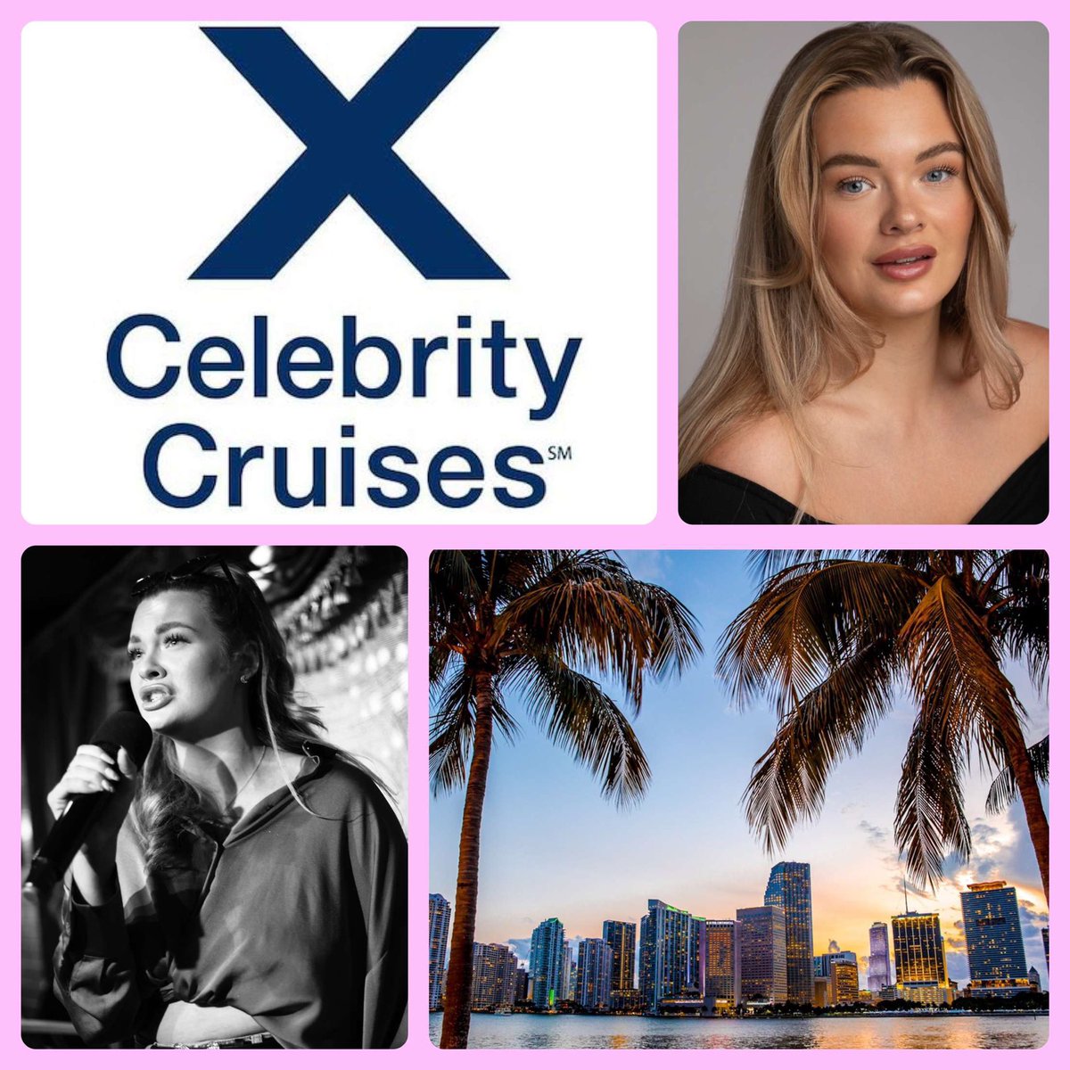 Our <a href="/macy_racle/">m a c y</a> is currently in rehearsals for Celebrity Cruises in Miami✨ 

She is swinging as lead vocalist for Celebrity Apex and then in October going into lead vocalist rehearsals for Celebrity Millennium!✨