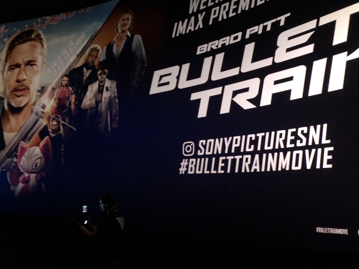 Gisteren naar de première geweest van de de film Bullet Train, met in de hoofdrol Brad Pitt. Spectaculaire actiefilm doorspekt met humor. Gaat dat zien, gaat dat zien!  #bullettrainmovie
