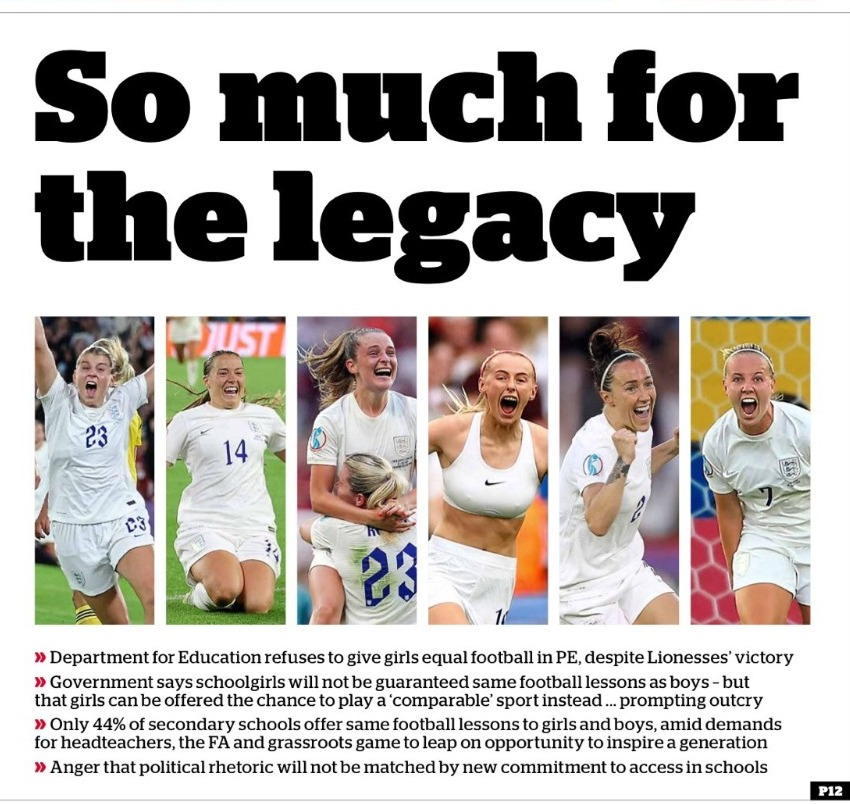 Imagine selling out Wembley only to be sold out by the Government...