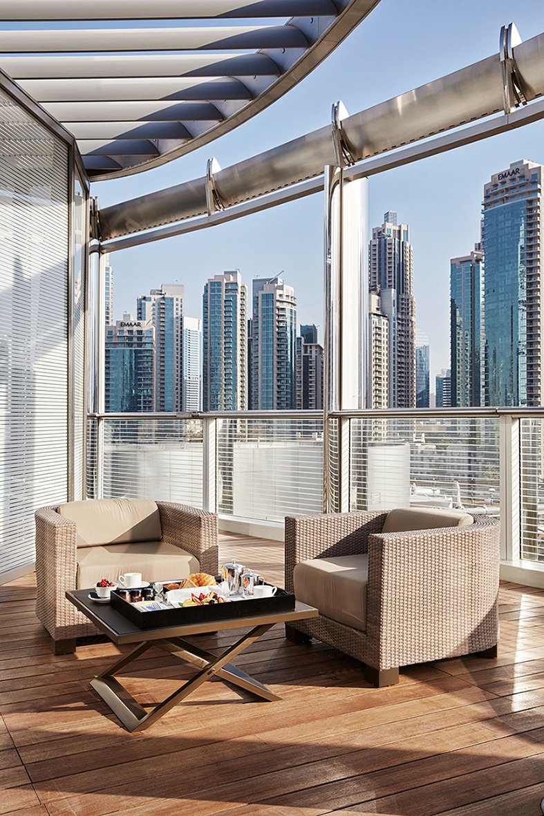 Situated in an elegant and contemporary design with a breathtaking view. #StaywithArmani