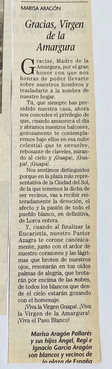 Coro de Damas Virgen de la Amargura tweet media