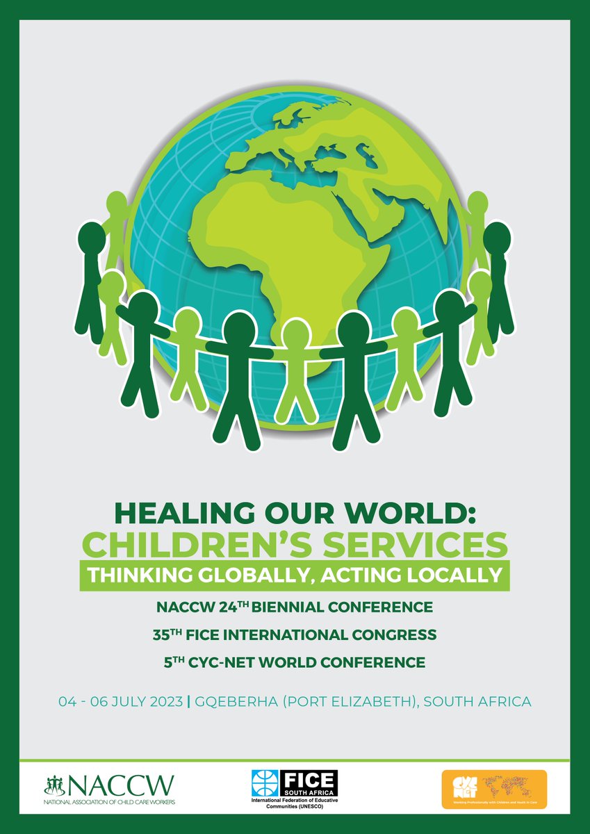 CYCareworkers's tweet photo. 5th CHILD AND YOUTH CARE WORLD CONFERENCE

Visit conference event page - https://t.co/kt28yXEaTK

Download Call for Papers Information brochure - https://t.co/EuRaLfgM84

Download Call for Papers Form - https://t.co/jb9fE32sND https://t.co/B9g9DrJTeW