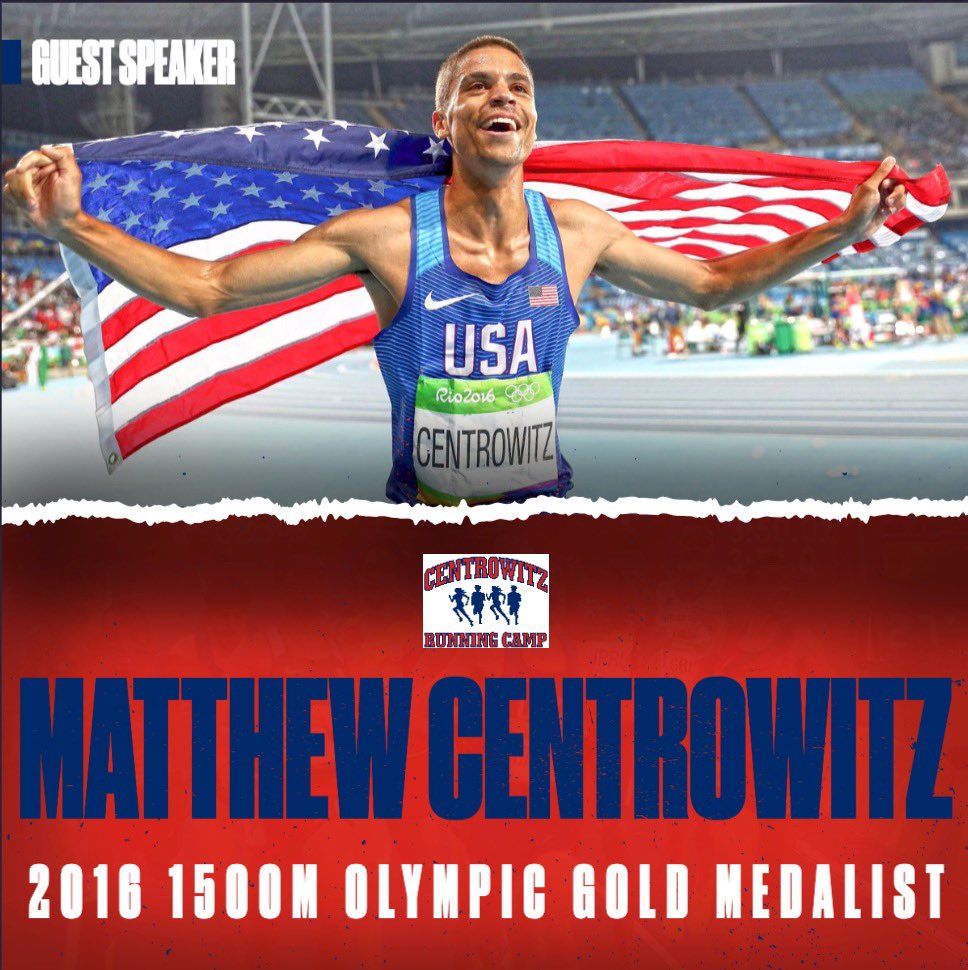 centroruncamp's tweet photo. It’s Wednesday at Centrowitz Running Camp and we have Matthew Centrowitz as our guest speaker this afternoon! https://t.co/WW6R4MUxrv
