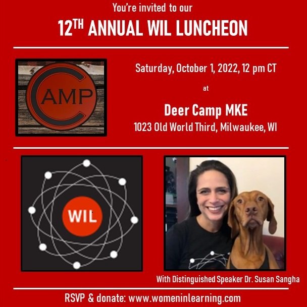 WomeninLearning's tweet image. IT'S OFFICIAL! Our 12th Annual Luncheon is set for Sat., 10/1 at 12 pm CT at @DeerCampMke! Please RSVP &amp;amp; donate at womeninlearning.com. We can't wait to see you- all are welcome!
#WILwednesday @PavlovSociety
