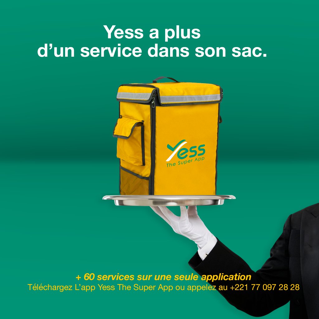 yess_app's tweet photo. Le saviez-vous ?
Yess a plus d’un service dans son sac.
Retrouvez le meilleur de Yess avec un ensemble de services à la demande en quelques clics.
#YESSAPP #toklepdidokh  #LivraisonExpress #boutique #restaurant #courses #coursiers  #servicesdigitales https://t.co/62dwrFZHGd