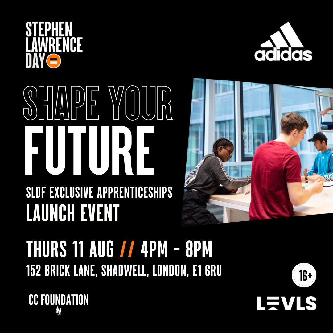 Come and join us on the day as we launch a series of exclusive apprenticeship roles provided by <a href="/AdidasLondon/">Adidas London</a>. Gain insight and knowledge from the hiring managers and network with your peers.

To register, visit eventbrite.com/e/shape-your-f…