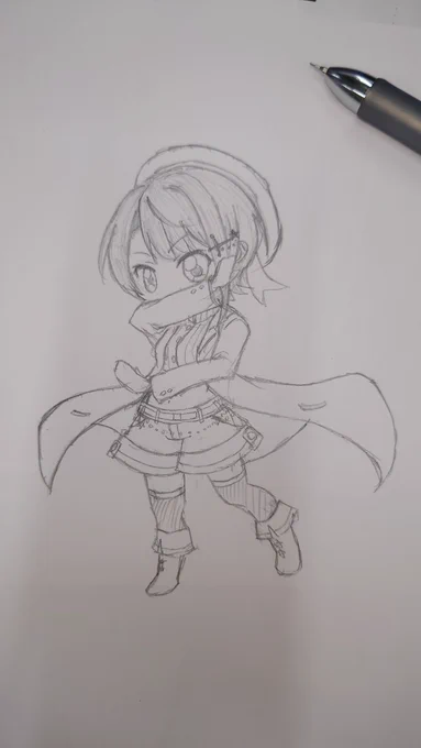感化されやすい俺は船長の配信を見ながらにSDスバルを描いている#プロテインザスバル 