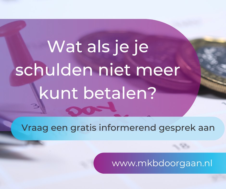 🚨Wat als je je schulden niet meer kunt betalen? Het overzicht kwijt en kom je niet meer rond? Betekent dit het einde voor je onderneming? Lang niet altijd! Trek aan de bel, we helpen je graag! #mkbdoorgaan #schulden #ondernemen #zzp #mkb #gratisadvies #onafhankelijkadvies