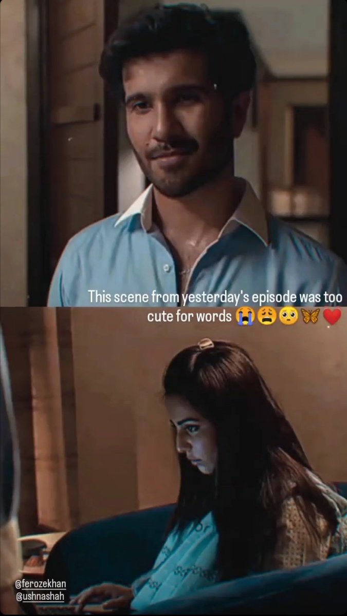 The way he looks at her 😩🥺😭🦋
The chemistry between these two is immaculate 🌹
Just loving habs and Basit Salman Khan ❤️🥵
<a href="/ferozekhaan/">Feroze Khan</a>
<a href="/ushnashah/">Ushna Shah</a>
#Habs
#FerozeKhan
#UshnaShah