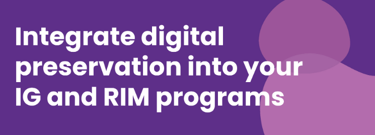 [Free Resources📚] Learn how to integrate digital preservation into your Information Governance and RIM Programs with these educational resources developed with <a href="/ARMA_INT/">ARMA International</a> 

👉arma.org/page/BPR_Prese…

#DigiPres #Archives #ARMA #InfoGov