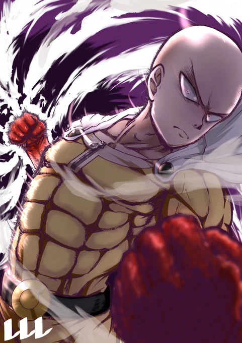 ONE PUNCH MAN遅くなりましたがとなジャン版10周年を祝して。。。アニメでもサイタマのマジちゃぶ台返しを見たいです#ワンパンマン 
