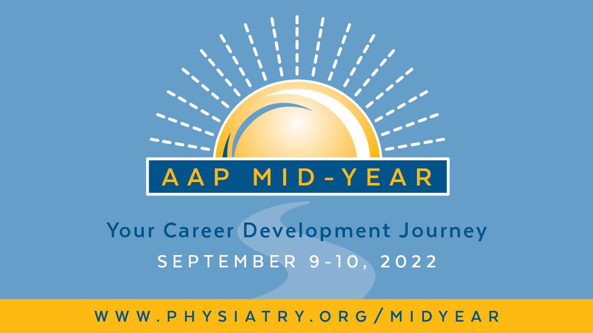 AAPhysiatrists's tweet photo. CALLING ALL #physiatry medical students, residents and fellows!

The @AAPhysiatrists 2022 Virtual Mid-Year Meeting is back. We have some top-notch speakers you are not going to want to miss.  

Avoid FOMO and register for #MidYear22 today: https://t.co/LhzLxYOMww https://t.co/ox5g6DRzT4