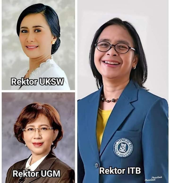 Mereka perempuan Indonesia. Tak ada kodrat hrs membelenggu karir mrk. SMI &amp; Retno Marsudi  terdepan sbg menteri, 3 lainnya muncul sbg yg tertinggi pd jabatan prestisius di Perguruan Tinggi. 

Prof.Dr.Intiyas Utami-UKSW, Prof.dr.Ova Emilia-UGM &amp; Prof.Reini Wirahadikusumah-ITB
.
.