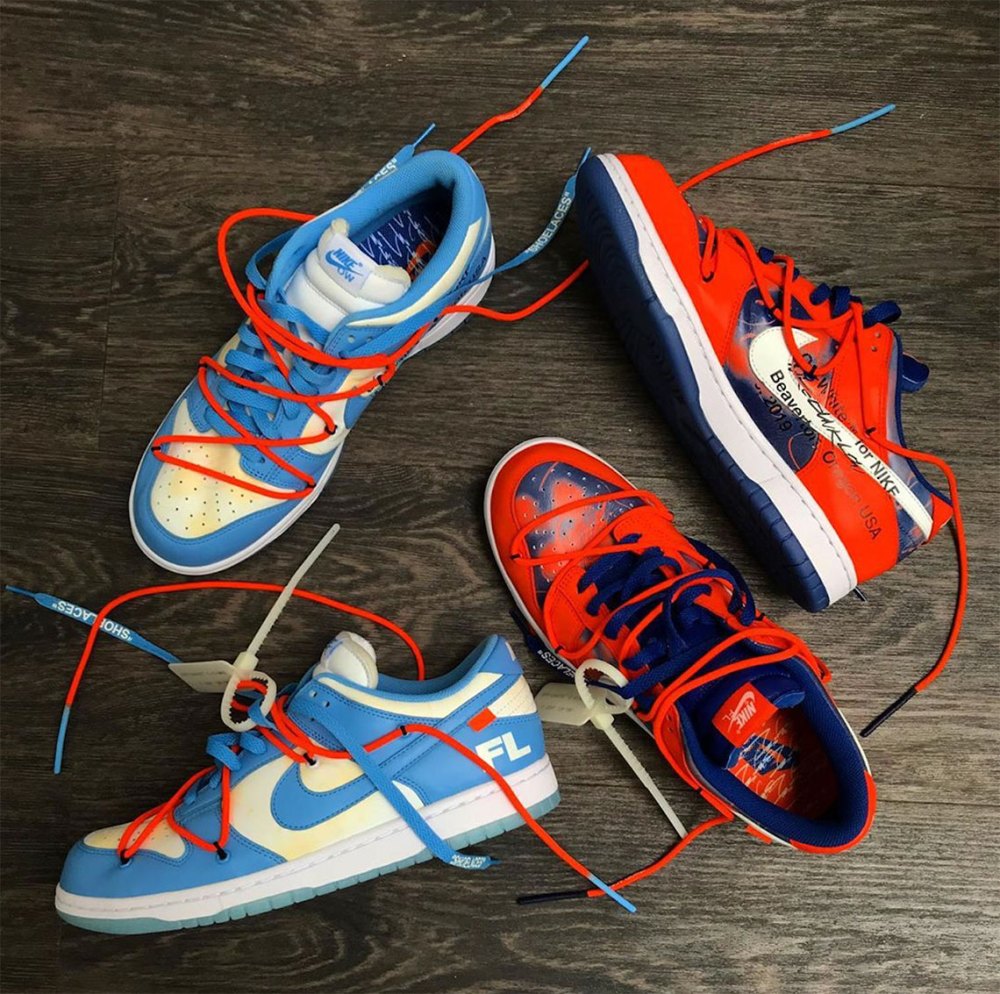 dropoffwhite's tweet photo. Futura x Off-White Nike Dunk Low will reportedly be releasing on September 30th, Virgil Abloh's birthday 🎈 https://t.co/NyrtEa9C8S