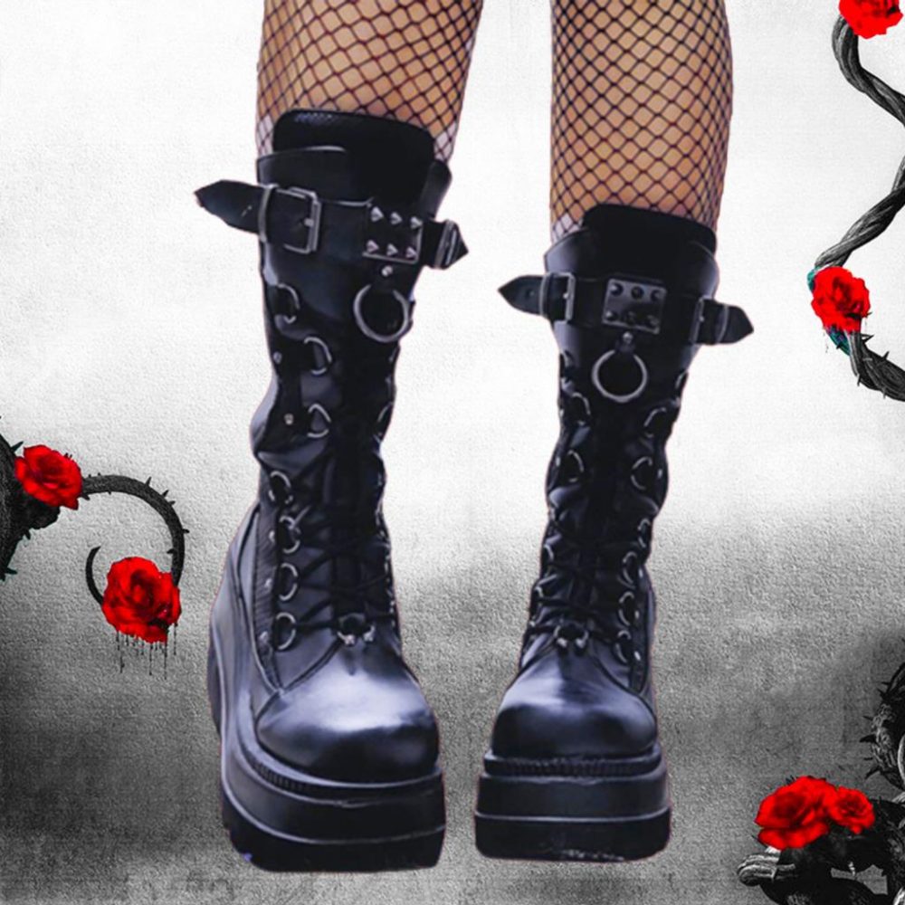 buyandnow's tweet photo. only for $40.99. https://t.co/aJRNlxSArA
#Autumn #BigSize #Black #CalfBoots #Cosplay #Gothic #Halloween #PlatformHigh #Punk #Shoes #Size43 #WedgesHeels #Winter #Witch #Women https://t.co/sl89z1Brg9