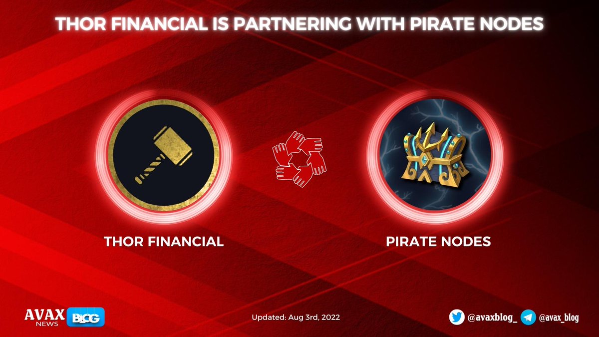avaxblog_'s tweet photo. 🥳@_ThorFinancial is partnering with @PirateNodes
⚡️#ThorFinancial integrated $THOR into the PVP p2e
⚡️Both pirates and Asgardians will be able to wager $THOR in heated battleship games
#AVAXBlog #AVAX $AVAX #ThorFinancial #PirateNodes #P2EGame https://t.co/m7MRcsa1IS