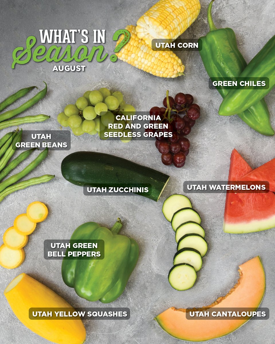 HarmonsGrocery's tweet photo. What's in season this August? 🍉🌽 🍇
#MyHarmons #august #produce #whatsinseason #seasonalproduce #utahproduce #utah #utahfoodie #utahfarmers #shoplocal #local #utahlocal https://t.co/Un1ewpVpia