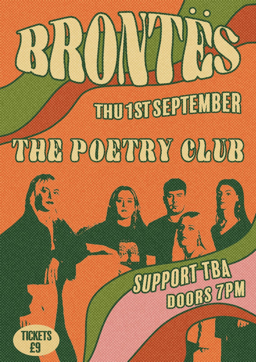 brontesband's tweet photo. heyo bitches we're playing the poetry club on the 1st of september please buy a ticket so we can eat

presale available now, general sale at 5pm on friday
https://t.co/vP2ovHB1lX https://t.co/WKNWBXsRMr
