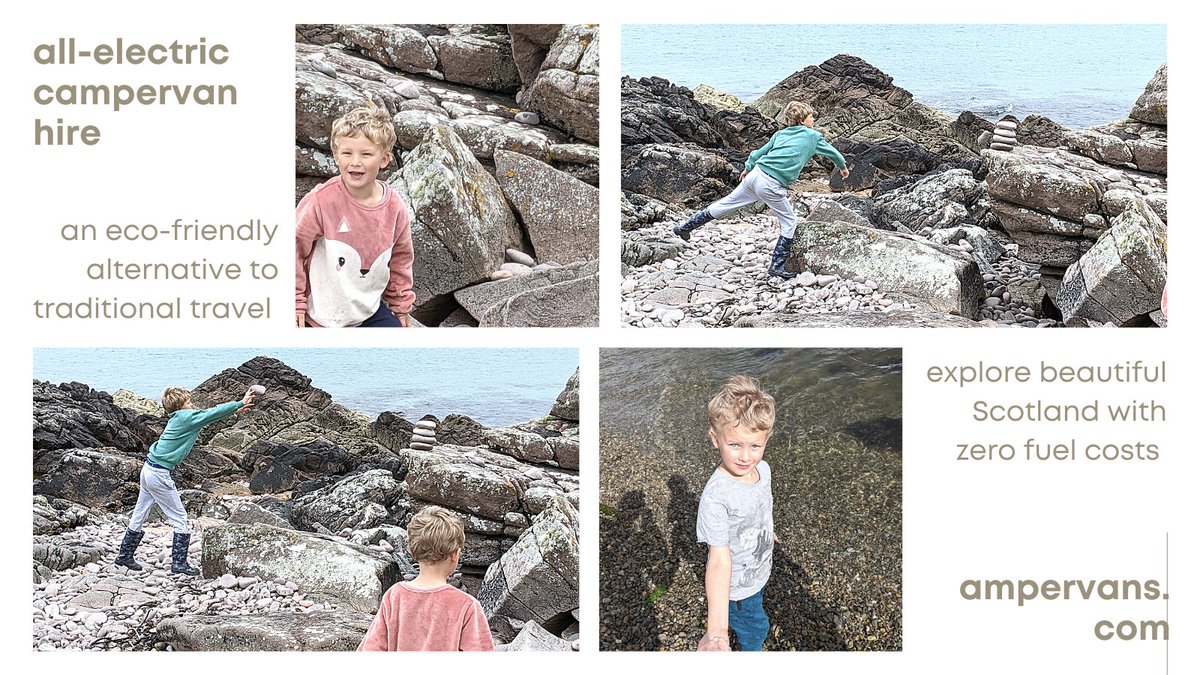 Family adventure to the highlands. Ullapool made a great stopping point en route! 
Ampervans.com . . . 
#electric #campervan #hire #ampervans #sustainable #travel #Scotland #tourism #family #solotravel #adventure #EV #electricvehicles #chargers #holidays #staycation