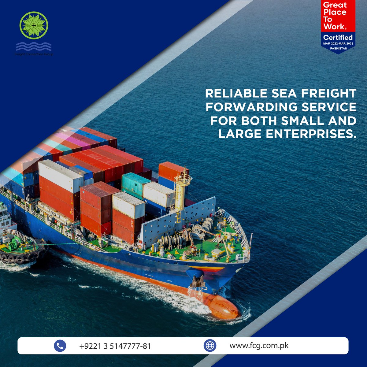 FCPPL_Logistics's tweet photo. FCP takes pride in serving a huge number and variety of businesses for their logistical needs. No work is too small for us, and no challenge is too big for us!
#freightconnectionpakistan #freight #seafreight #seafreightservices #Pakistan https://t.co/mEwKWeCzao