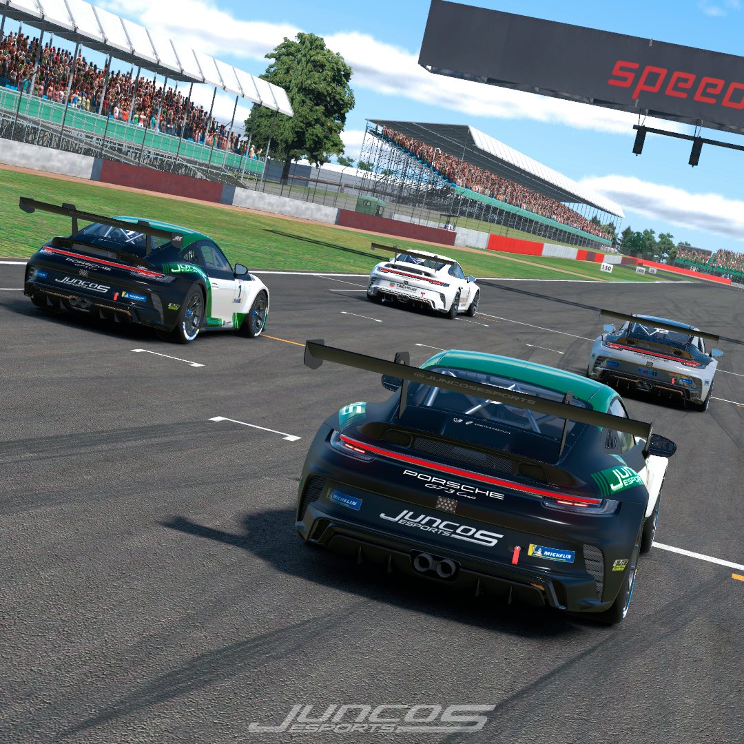 #PESC - ¡Espectacular resultado! 
Fecha 2 - Silverstone 🏁

🇦🇷 ¡Sumamos muchos puntos y experiencia! 🔥
<a href="/maxistefenon/">Maximo NOLSALP</a> logró llegar 4°, <a href="/ManuelScoli/">Manuel Scoli</a> 5° y <a href="/_EzeeMonteiro/">Eze Monteiro</a> 11°. (3° Split)

¡A seguir empujando chicos! 💪

#GoJuncos #GoGreen 💚