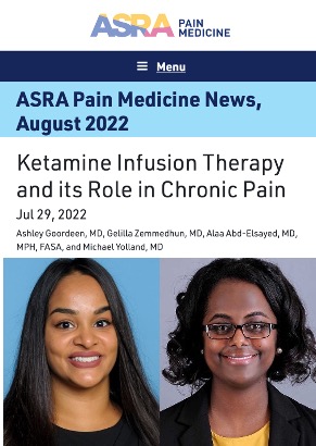 UTMBAnesthesia's tweet photo. Two of our residents, Drs. Ashley Goordeen and Gelilla Zemmedhun, are lead authors in ASRA newsletter article! https://t.co/ktjEPK96aQ @UTMBProvost @TSAPhysicians @ASRA_Society @ASALifeline https://t.co/c53LPIQ4t1