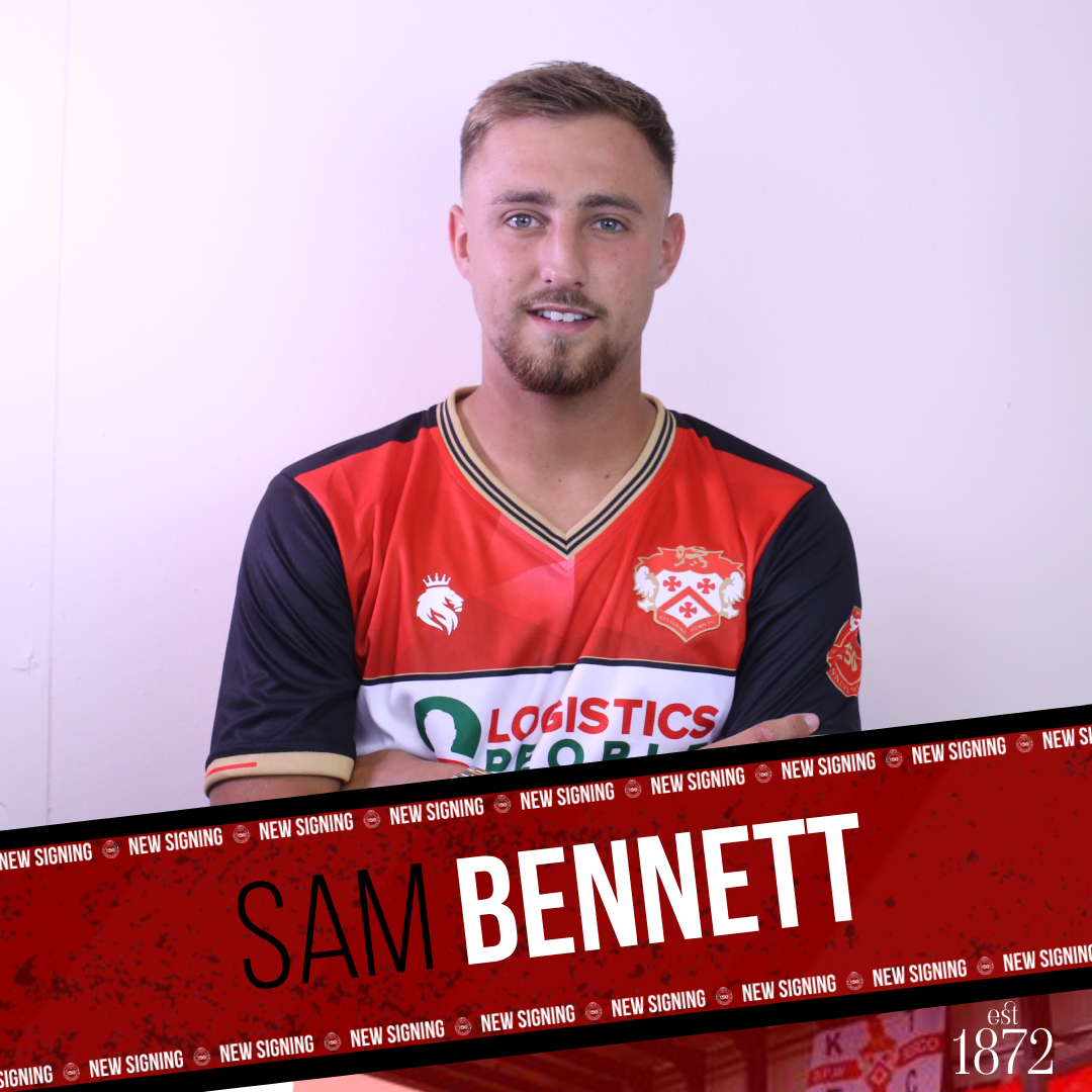 KTFCOfficial's tweet photo. BENNETT SIGNS|

The club are delighted to announce the signing of Sam Bennett!

The striker joins us having previously been at Wisbech Town and will be available for The Poppies on Saturday!

Welcome, Sam!

#WelcomeSam | #est1872 https://t.co/cJH3VI6XIX
