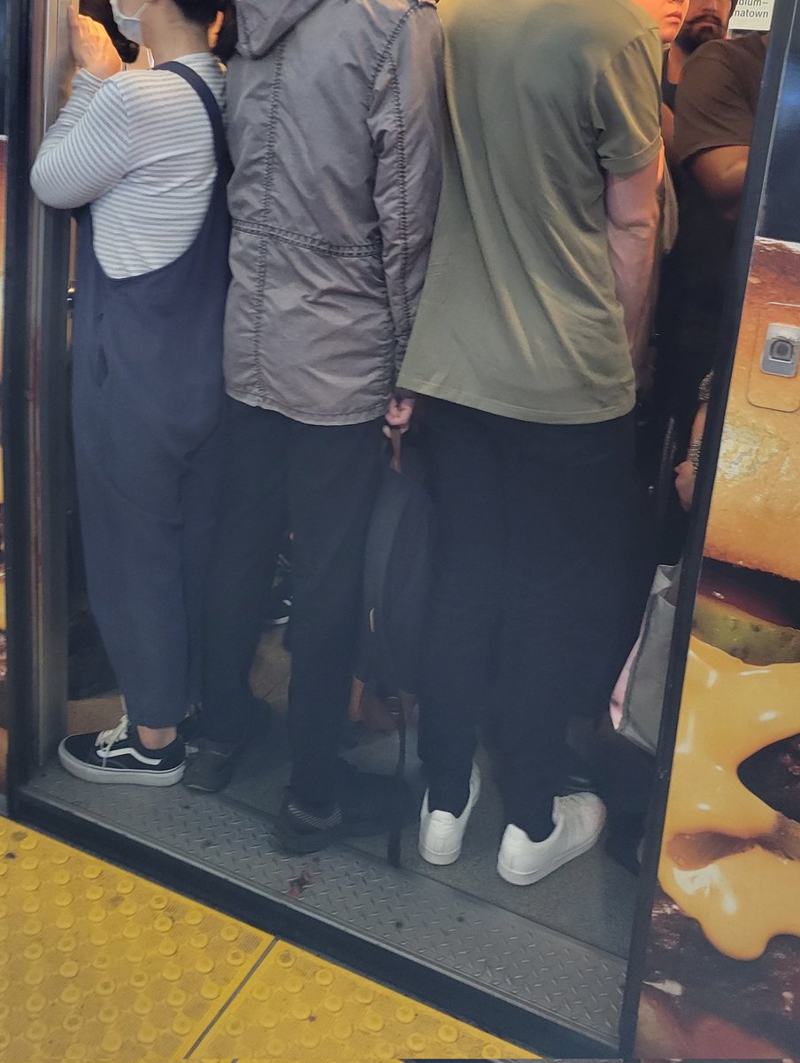 mistymay2001's tweet photo. @TransLink waited 40 minutes to try and get on the skytrain so I can head to school. Physically unable to fit on any of the trains headed waterfront direction. This photo was taken at Scott Station. 
Had to miss class because of this. #skytrain https://t.co/723ogyftwz