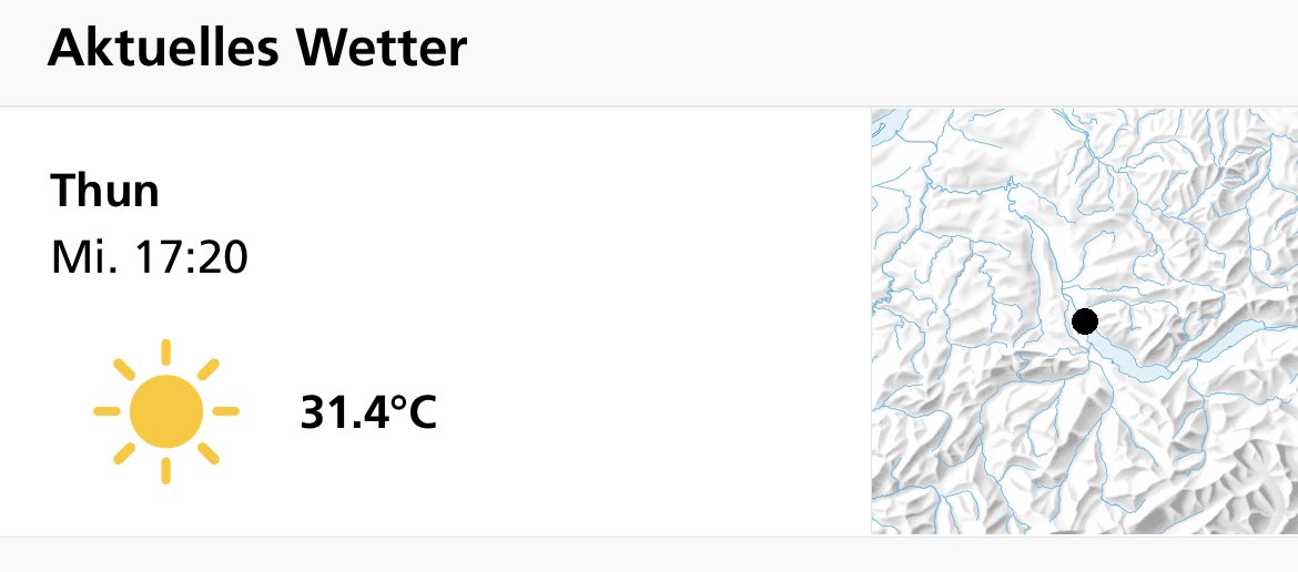 Ich will nicht sagen, dass es heiss ist, aber in 30 Minuten ist mein Speckbauch well done.