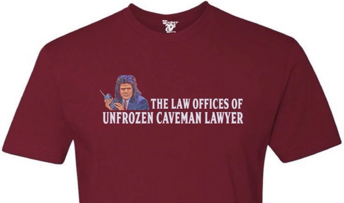 Super70sSports's tweet photo. “I'm just a caveman. Your world frightens and confuses me. But there is one thing I *do* know - when a man slips and falls in front of a public library, he is entitled to 2 million in compensatory damages and 2 million in punitive damages. Thank you.”

👉 https://t.co/2MP13xmYZQ https://t.co/hDxlpsx0X2