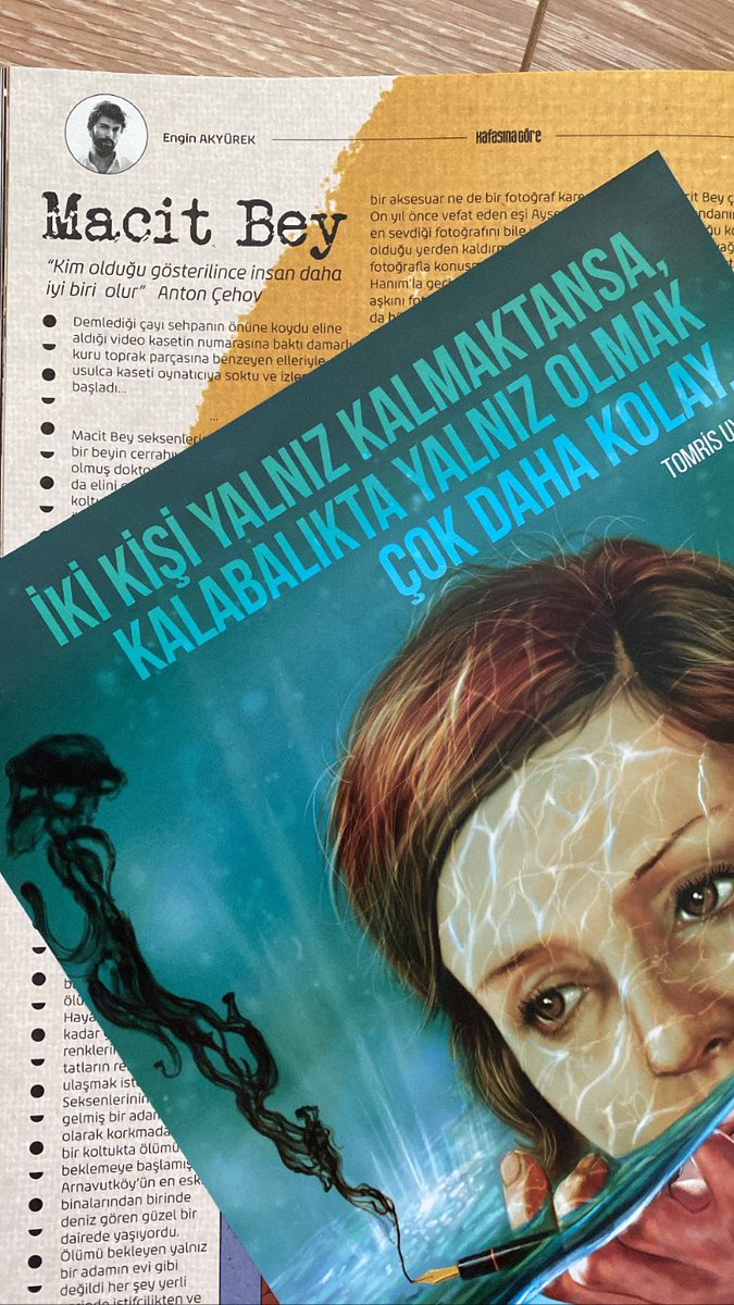LaMujerDeEngin_'s tweet photo. Ya salió el nuevo cuento de Engin para la revista #kafasinagöredergi titulado "Macit Bey" (Señor Majid)
"Quería llegar al gusto de todos los colores y los colores de todos los gustos" 🥰❤️
Esperando la traducción ansiosa 😍🙏🏻 #EnginAkyürek #MacitBey https://t.co/kaTmmRELI1