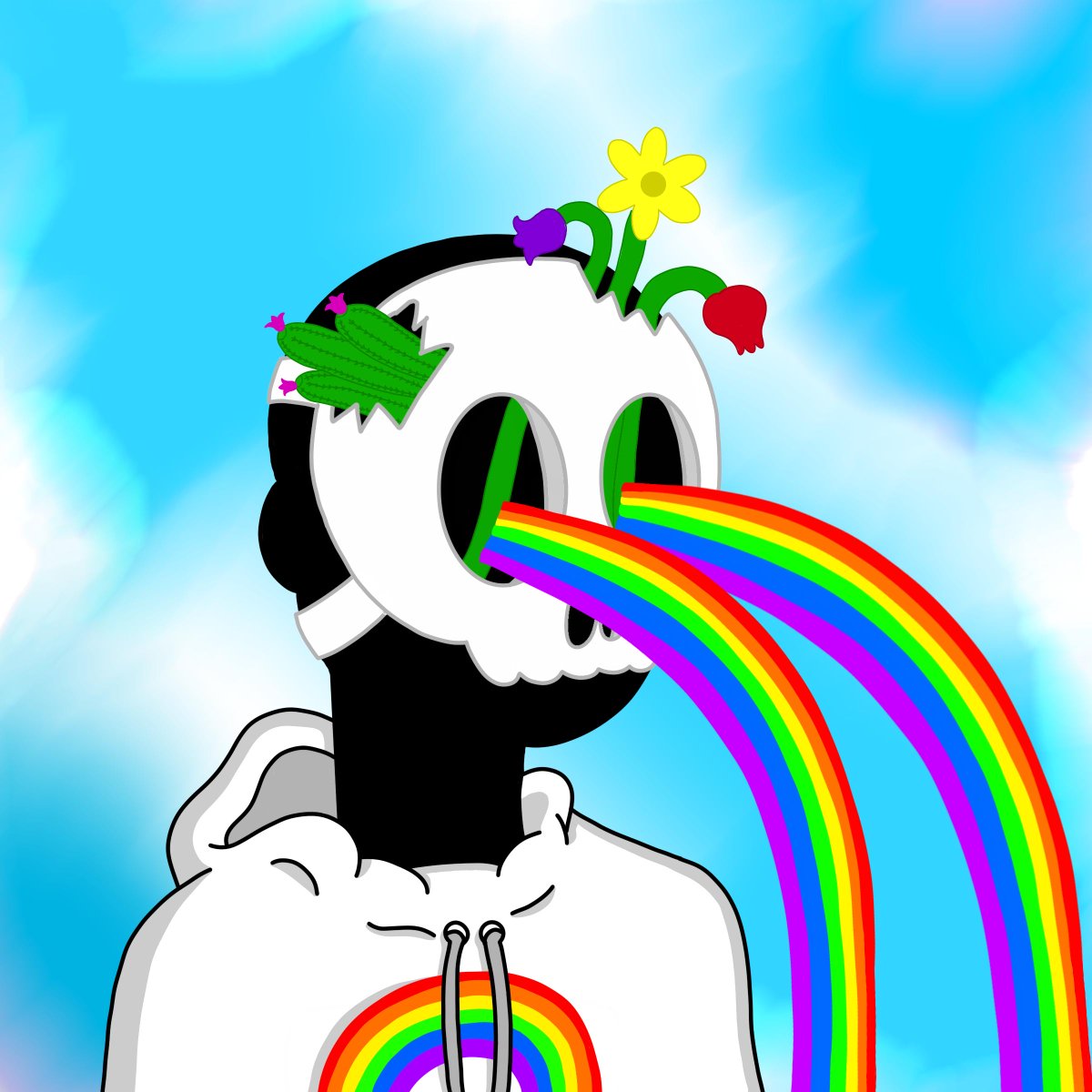 Finished with the tufting, now some detail work and glue, then the backing 💀🌈
Stay tuned #Algofam 🙌🏾
-
#Algo #AlgoNFTs #Tufting #CustomRugs