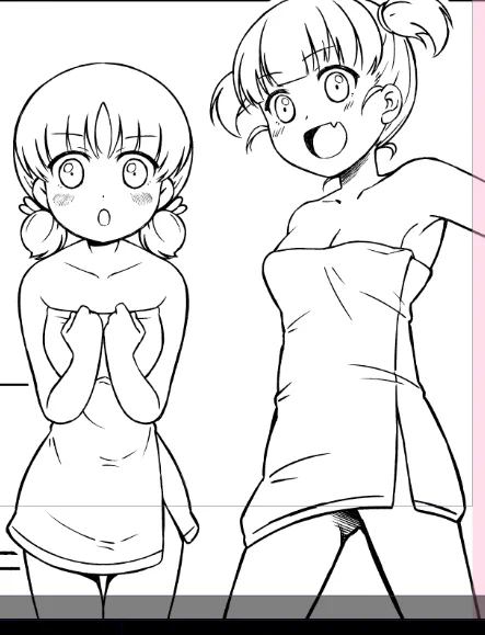 これは吹き出しで隠れちゃうアキとミッコ・・・ 
