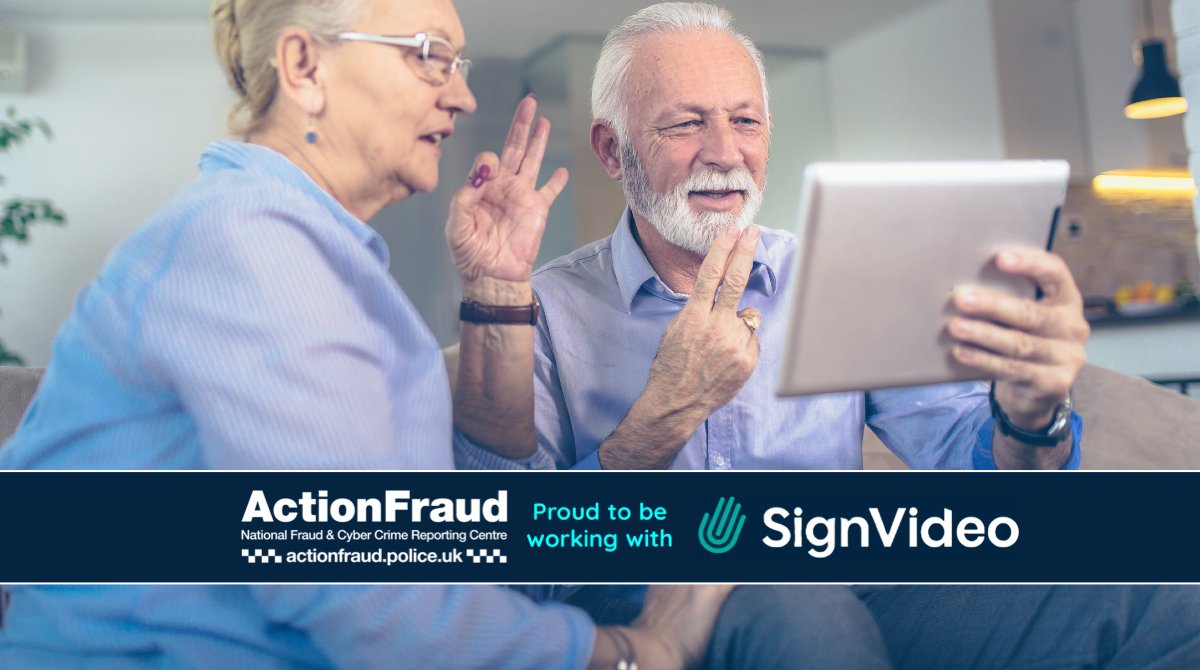 reportfrauduk's tweet photo. Did you know that you can report to Action Fraud using British Sign Language?  

Just download the FREE Sign Video app, click on the Sign Directory and search for 'Action Fraud', to connect to a BSL interpreter.  Read more: https://t.co/JHt8Y8ayD1 https://t.co/SNk4t4kEGf