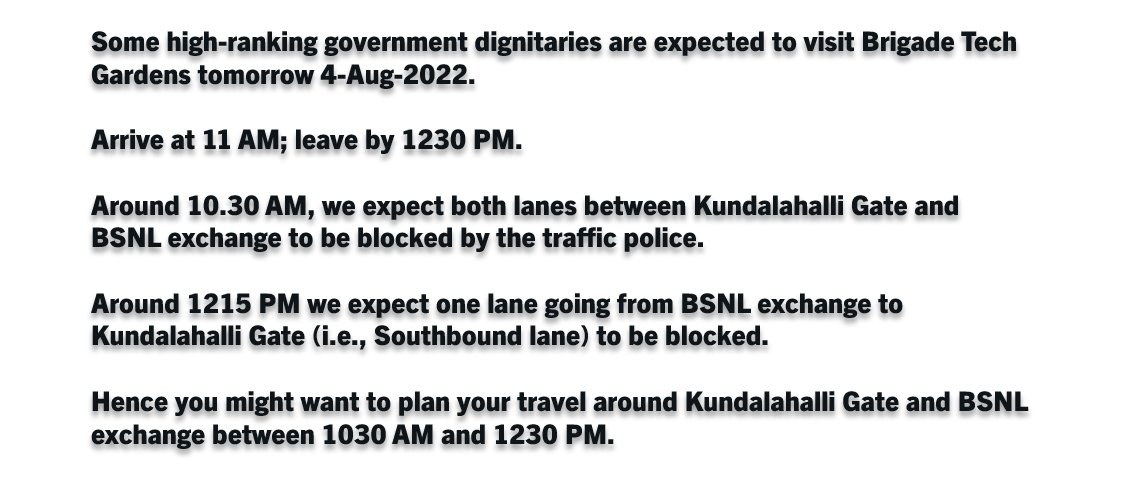 AECS_Layout's tweet image. Please plan your travel accordingly on August 4th, around AECS Layout/Brookefield. 
FYI to @WFRising