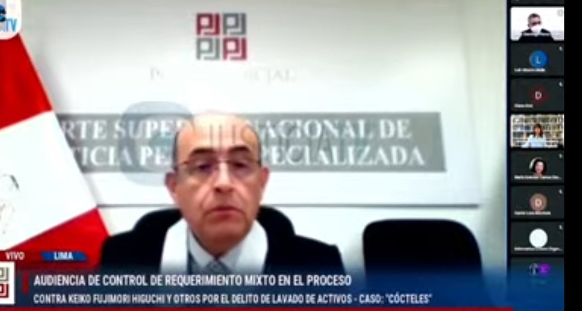 🔴#AHORA Se lleva acabo audiencia de Keiko Fujimori Higuchi por el delito de LAVADO DE ACTIVOS. 

👉 Vía JusticiaTV (YouTube)