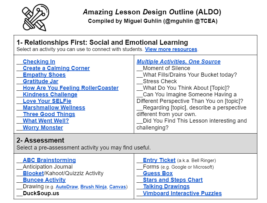 TCEA's tweet photo. Meet ALDO! Your new best friend when it comes to designing your lessons. 

https://t.co/iNVWdkZWvv  @mguhlin
#educoach #edtech #teaching #learning https://t.co/Ln2fsrAyiH