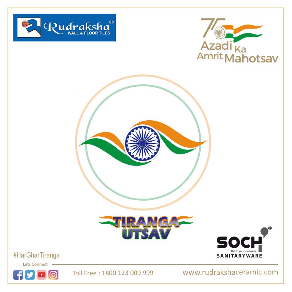 SochCeramic's tweet photo. #TirangaUtsav #AzadiKaAmritMahotsav #HarGharTiranga #आज़ादी_का_अमृत_महोत्सव #तिरंगा_उत्सव #हर_घर_तिरंगा https://t.co/YJlDSnSoGz