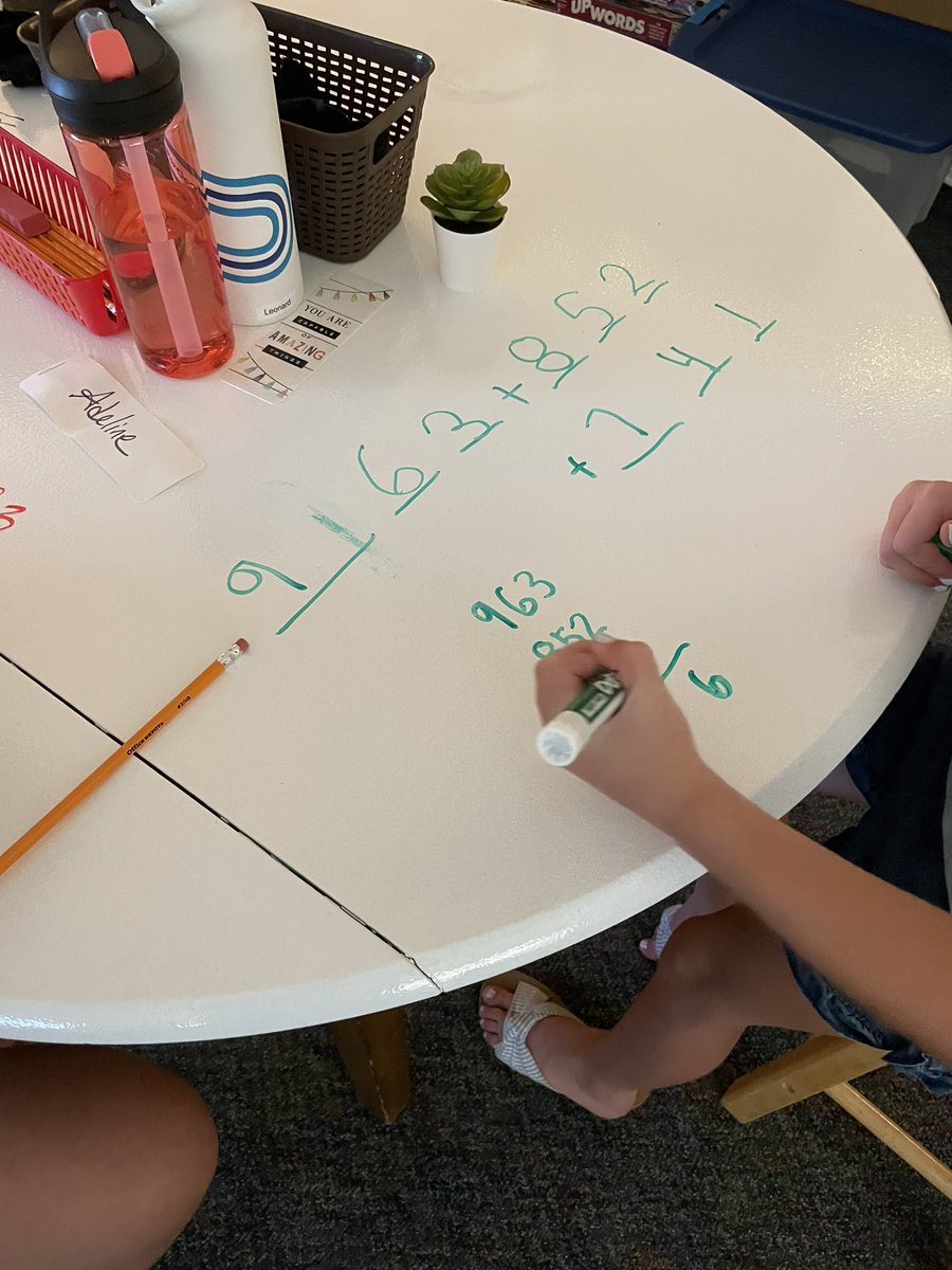 MrsPugel's tweet photo. Math challenges on the first day - absolutely! #TCEcardinals #MathQueen https://t.co/GS7fHkzXn1